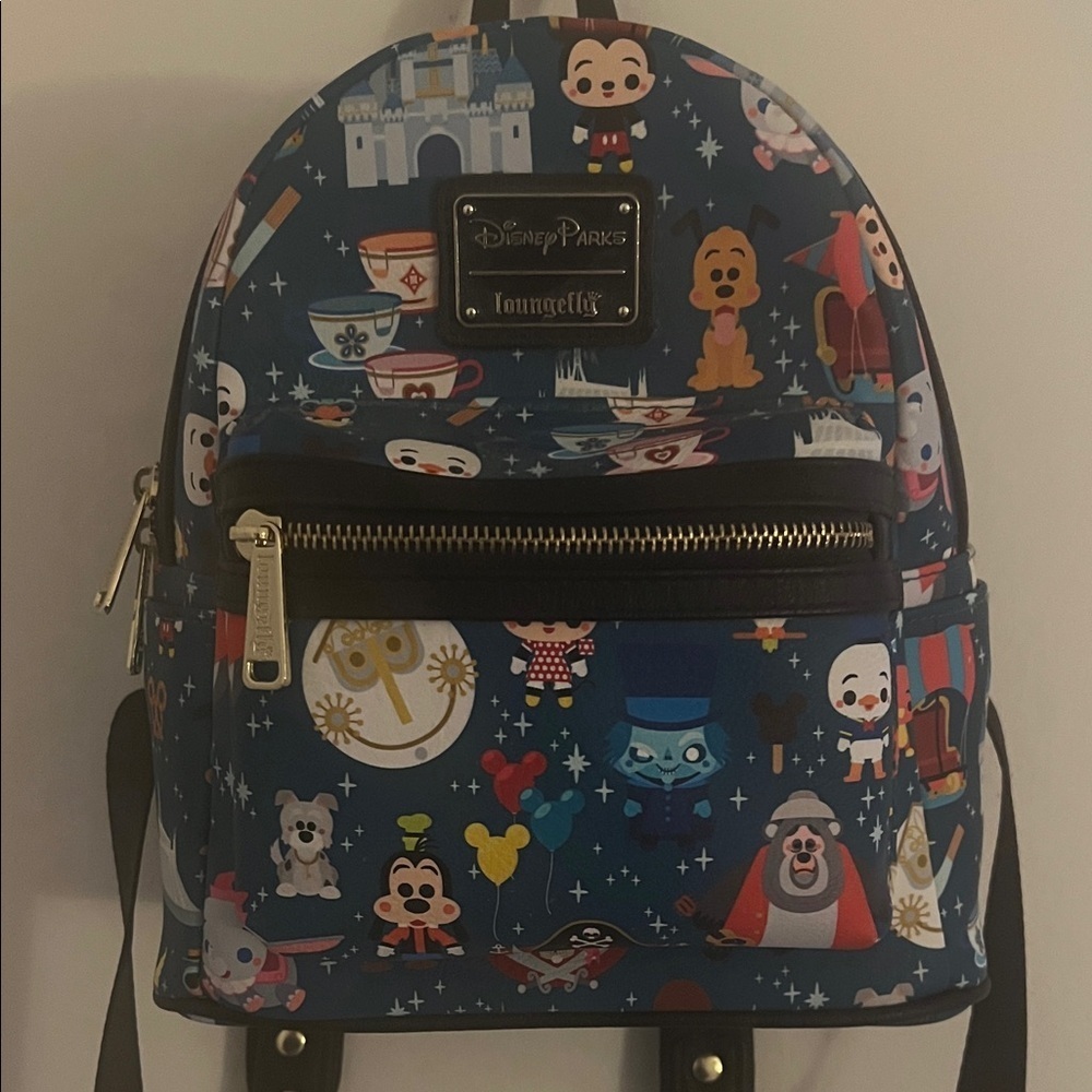 Loungefly Blue Disney Character Backpack - Picture 3 of 4